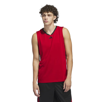 adidas Legends Team Power 3 Stripes Basketball Tank Top Red/Black, Size XX-Large, Team Power Red/Black, XXL, Team Power Red/Black, XXL