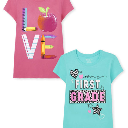The Children's Place Girls Short Sleeve Graphic T-