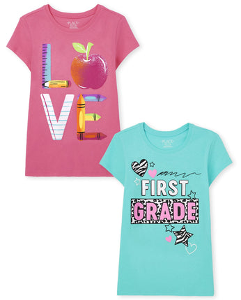 The Children's Place Girls Short Sleeve Graphic T-