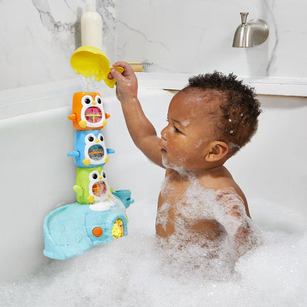VTech Pingüinos chapoteadores y giratorios para la bañera de bebés