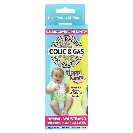 Happi Tummi Colic and Gas Relief Waistband (Green)