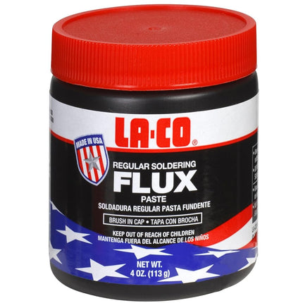 LA-CO 22194 Regular Soldering Flux Paste, 4 oz Bru