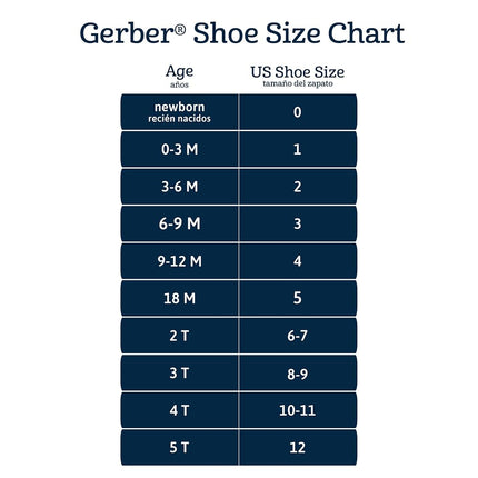 Gerber Zapatillas de cuna unisex para recién nacidos, niños pequeños y niñas, sin cordones, color azul marino, talla 8 para niño pequeño
