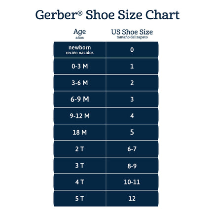 Gerber Unisex-Child Toddler Girls Ballet Flat Crib Shoe, Black, 4 Toddler
