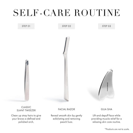 Tweezerman Stainless Steel Gua Sha Face Massager