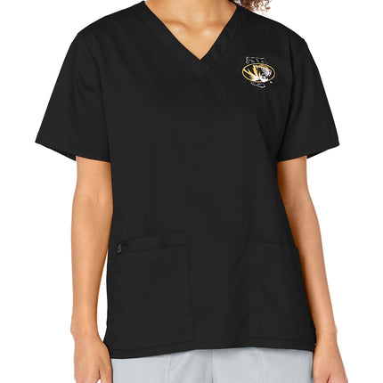 WonderWink Women's University of Missouri V-Neck T
