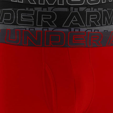 Under Armour Men's 3-Pack Performance Cotton Boxer Brief, 3" Inseam, All-Day Comfort & Ultra-Soft, Castlerock Heather - Core, XL