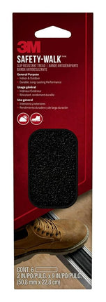 3M Safety-Walk Indoor/Outdoor Tread, Black, 2-in b