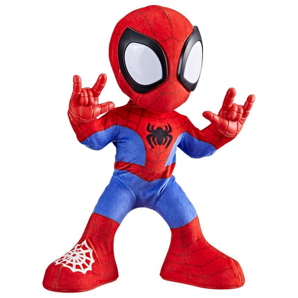 SPIDEY AND HIS AMAZING FRIENDS Marvel Dance 'N Crawl Spidey Interactive Plush Toy with 20 Phrases & Sounds, 2 Songs, Superhero Toy for Ages 3+