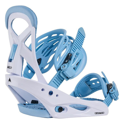 Fixations de snowboard Burton Smalls Re:Flex pour enfants, Bleu poussière, L