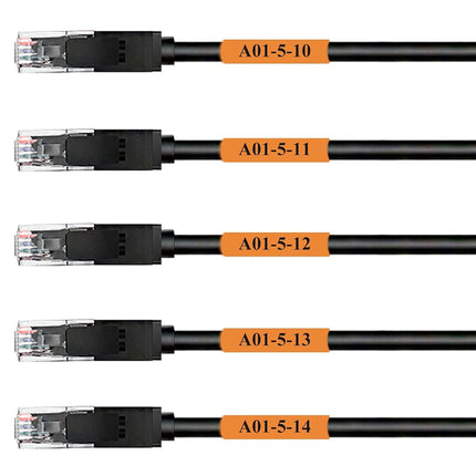 Mr-Label Self-Laminating Wrap Around Cable Labels 