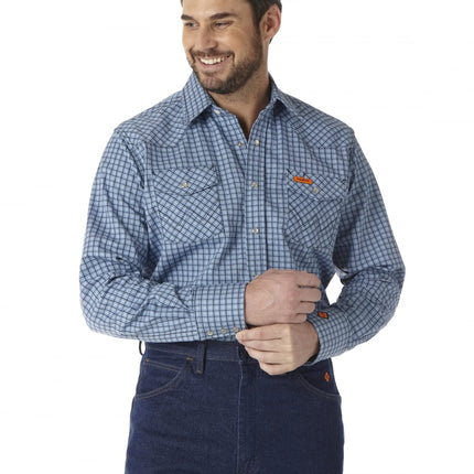Wrangler Men's Big & Tall Flame Resistant Western 