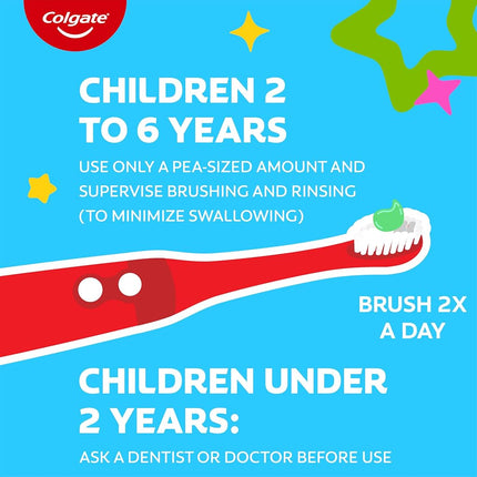 Colgate Kids Maximum Cavity Protection Pump Toothpaste, 4.4 ounce (pack of 6)