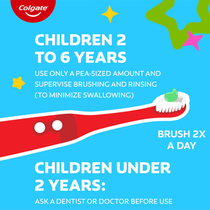 Colgate Niños Máxima Protección Anticaries Pasta Dental con Dosificador, 4.4 onzas (paquete de 6)
