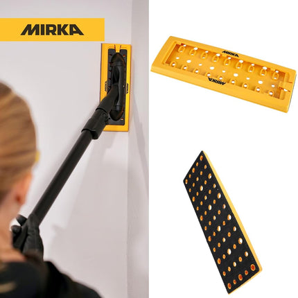 Mirka sanding pad 80x230mm hook and loop fastener/for DecoSander pole sander/for smooth wall & ceiling finish, drywall, detail work / 8393901221