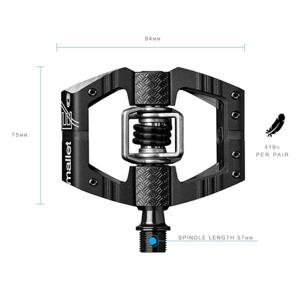 Crankbrothers Mallet-E Pedals, Black
