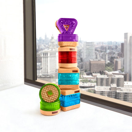 Fisher-Price Wooden Toys Surprise Inside Shapes Set