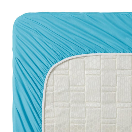 Clara Clark Bed Sheets, Premier 1800 Series 4 Piece Bed Sheet Set, Deep Pocket, Wrinkle, Fade, Stain Resistant, Luxury Soft Bedding Sheets & Pillowcases, Split King, Beach Blue