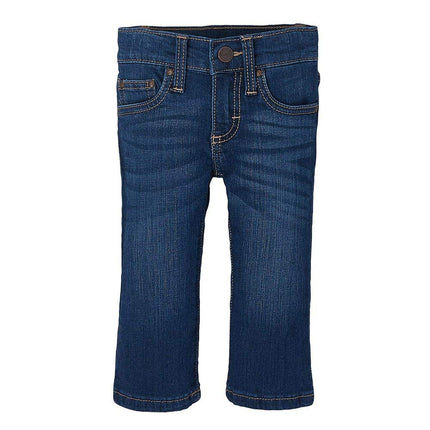 Wrangler Jean Ajustado para Bebés Niñas, Azul Medio, 3-6 Meses