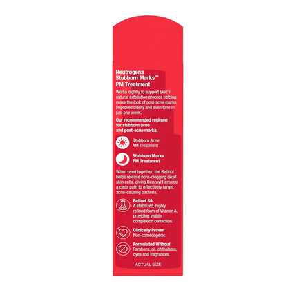 Neutrogena Stubborn Marks PM Treatment with Retinol, Fl oz
