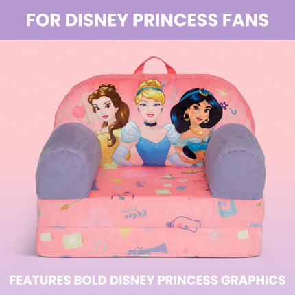 Delta Children - Disney Princess Fauteuil Enfant Dépliable Cozee Buddy, Rose