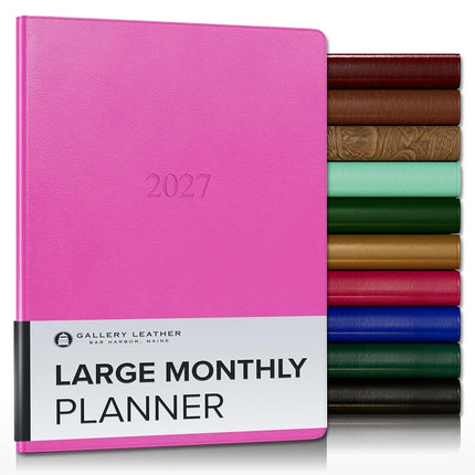 Gallery Leather Large Monthly Planner 2026-2027 Ca
