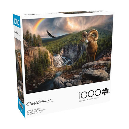 Buffalo Games - Charles Black - A Wild Journey - 1000 Piece Jigsaw Puzzle for Adults Challenging Puzzle Perfect for Game Nights - Finished Puzzle Size is 26.75 x 19.75