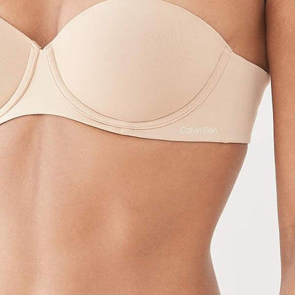 Calvin Klein Women's Perfectly Fit Strapless Convertible Push-Up Bra, Bare 265, 34D