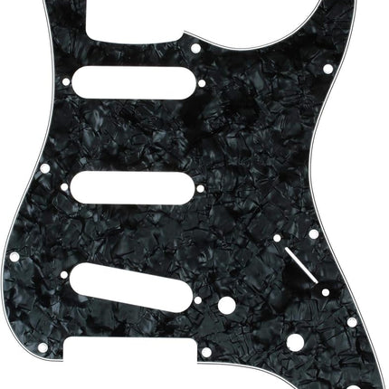 Fender Pickguard, Stratocaster® S/S/S, 11-Hole Mount, Black Pearl, 4-Ply
