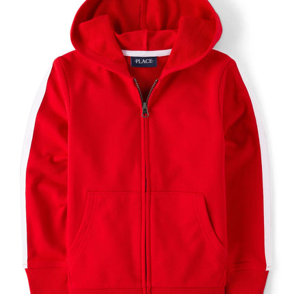 The Children's Place Boys' Full Zip Long Sleeve Fr