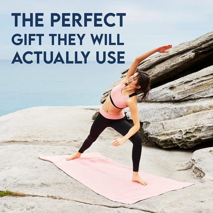 Dock & Bay Beach Towel - Quick Dry, Sand Free - Compact, Lightweight - 100% Recycled - Includes Bag - Essential - Pink, Extra Large (200x90cm, 78x35)
