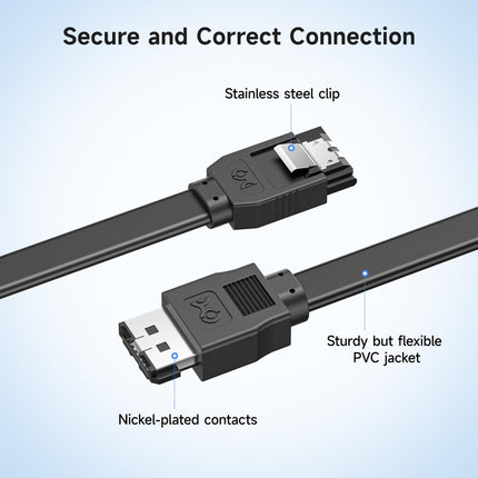 Cable Matters (Paquete de 2) Cable SATA III a eSATA de 6 Gbps - 0,91 m