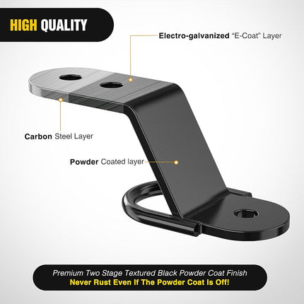 Nilight ATV/UTV Three-Way Hitch with 2 Inch Ball 3500lbs 3 Trailer Hitch Ball Mount Lawn Mover Hitch ATV UTV Trailer Hitch Adapter 3" Drop/Rise 3 Mounting Options