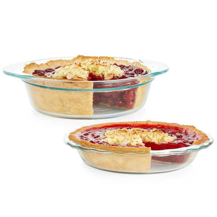 Pyrex Deep 2-Piece 9.5" Glass Baking Dish Set, Gla
