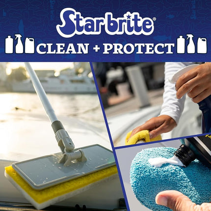 STAR BRITE Standard Handle Non-Extending 5' - Fits Quick-Connect Accessories - Floats - Made in USA (040003)