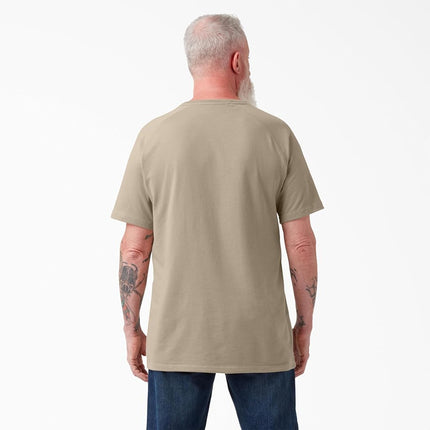 Dickies Men's Cooling Short Sleeve Pocket T-Shirt, Desert Sand, 4X-Large Big Tall