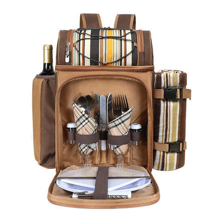 Hap Tim Picnic Basket Backpack for 2 Person with I