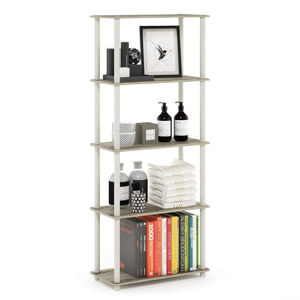 Furinno TURN-N-TUBE Storage Shelves, 5-Tier Book S