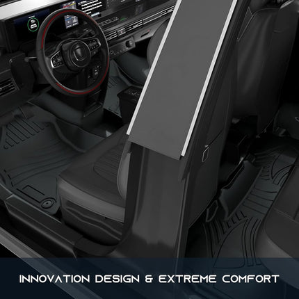 ASLONG 5 Seat Car Floor Mats Fit for 2019-2022 Dodge Ram 1500 Crew Cab Weather Floor Mat Liners 1st & 2nd Row Liner， Front & Rear Full Set Black