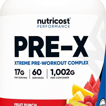 Nutricost Pre-Workout Complex Powder Fruit Punch (