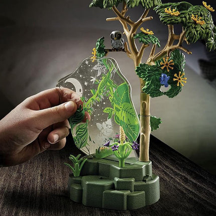 Playmobil Wiltopia 71009 Rainforest Nightlight with Toy Animals, Light and Sound, Sustainable Toy for Children Ages 4+