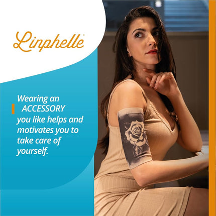Linphelle Coverpicc - Upper Arm Cover for Picc Line, Soft Microfiber Arm Sleeve, Ideal for Picc Line, Glucose Sensor, Compass, XL