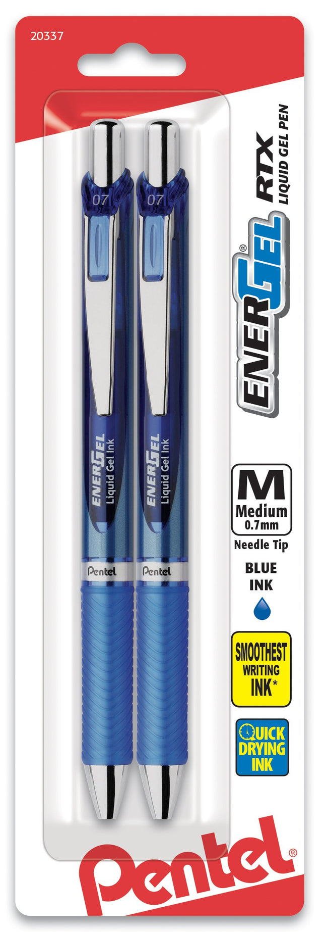 Pentel Gel Ink Pen, EnerGel RTX Retractable Gel Pe