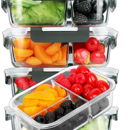 Glass Food Storage Containers Airtight Lid Clips, 