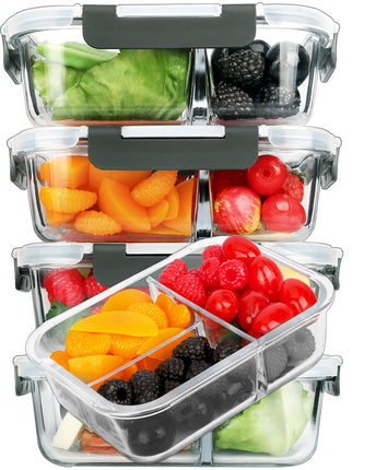 Glass Food Storage Containers Airtight Lid Clips, 