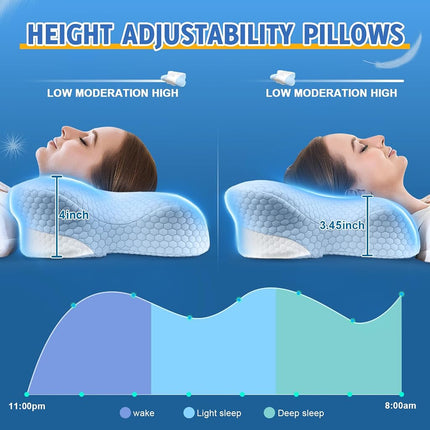 VJASD Queen Size Cervical Neck Pillows