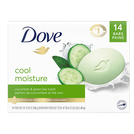 Dove Skin Care Beauty Bar For Softer Skin Cucumber