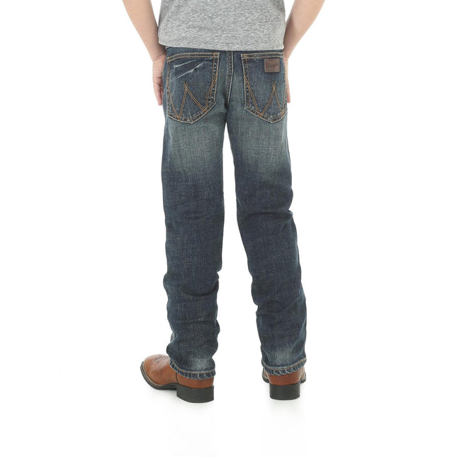 Jean Wrangler rétro coupe ajustée jambe droite pour garçons, Bozeman, 6 rég.