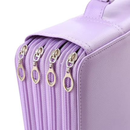 Lbxgap Individual Slots Pencil Holder, Purple, 300, Portable,travel