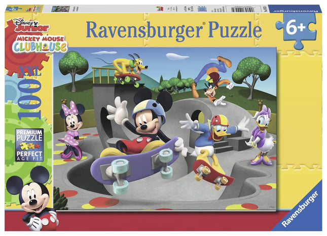 Ravensburger 10923 - Disney Mickey Mouse: At the Skatepark - 100 pieces children's jigsaw puzzle with extra large pieces